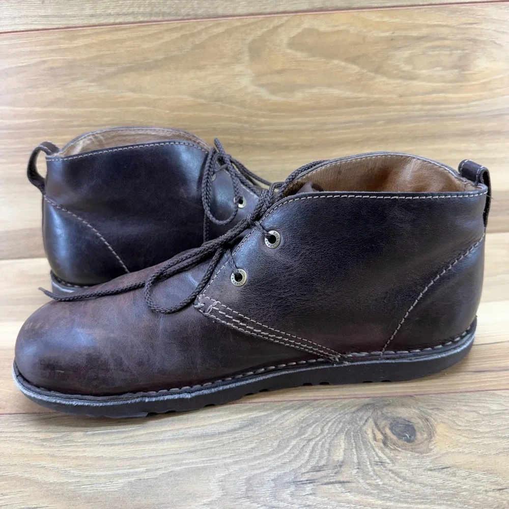 Birkenstock Harris Chukka Boot Mens 10 W EU 43 Brown Leather Desert Ankle Casual